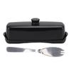 Plastic Butter Box Large Capacity Compact Cheese Storage Box with Lid Knife for Home Kitchen