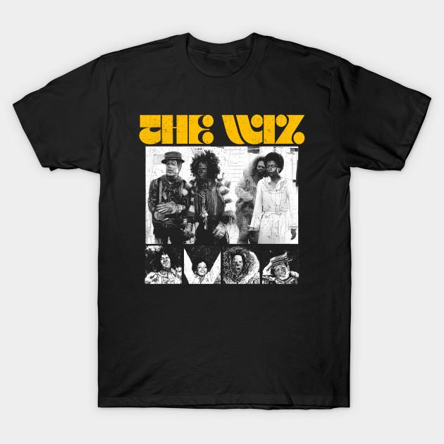 Asian Size Men Print T-shirt 70S The Wiz Musical Movie No-Cut Heat Transfer Print Cotton Tshirt