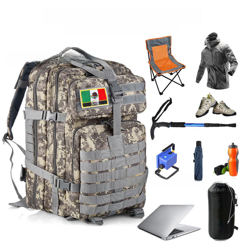 Тактический многофункциональный камуфляжный рюкзак с двумя плечами для велоспорта, путешествий и спорта