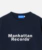 Maenhatanlekojeu Manhattan Records Футболка с классическим логотипом - Темно-синий