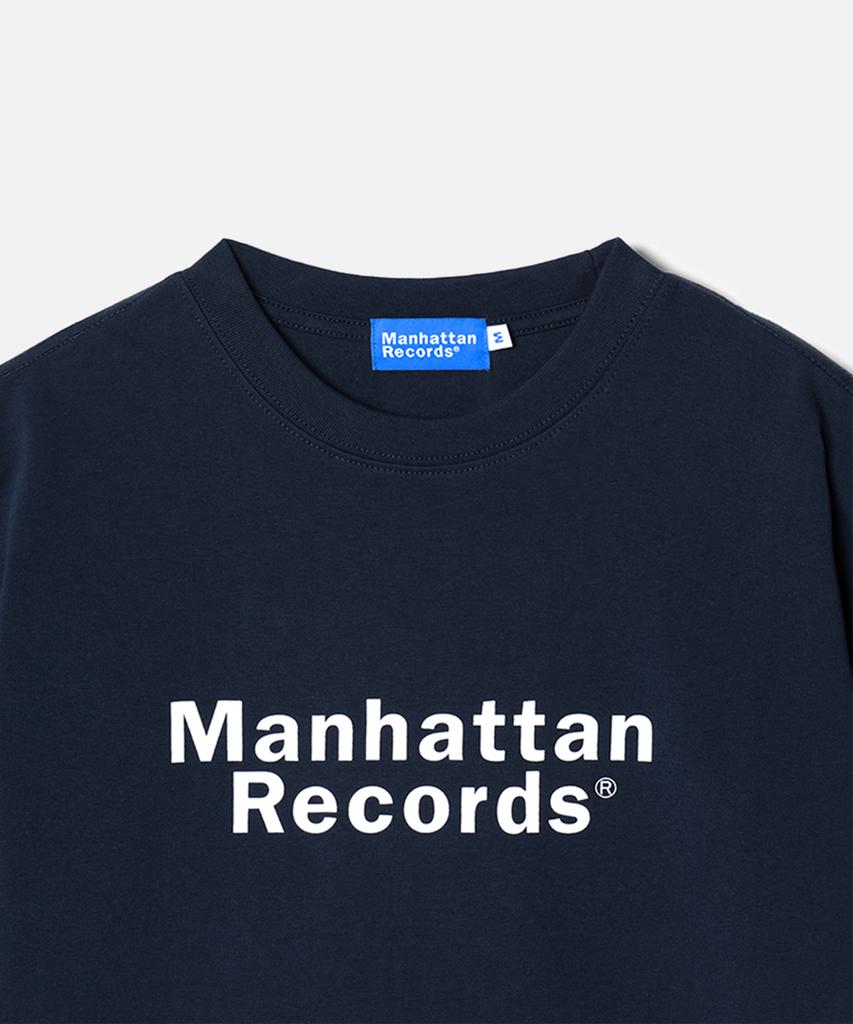 Maenhatanlekojeu Manhattan Records Футболка с классическим логотипом - Темно-синий