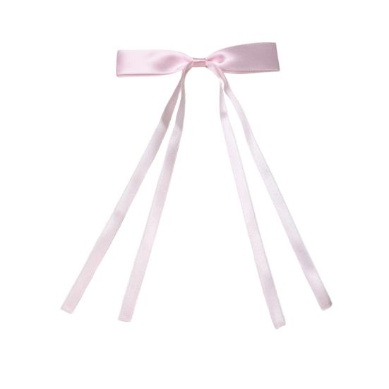 Заколка для волос для девочки, длинная лента, бант, декор, заколка для волос, декоративная заколка для волос на затылок, металлические шпильки, аксессуары для волос на День святого Валентина