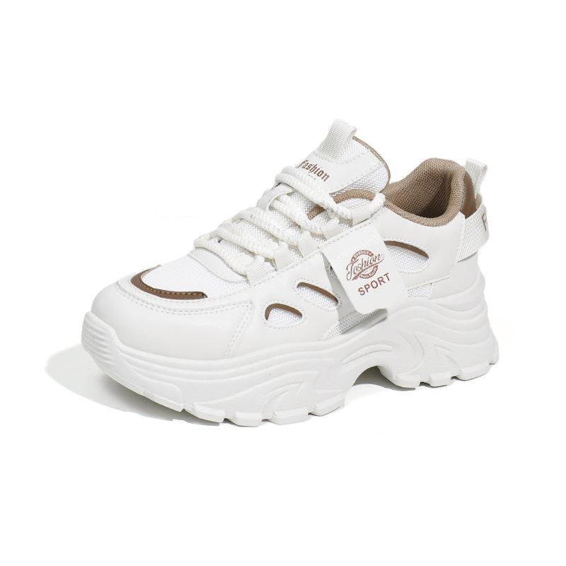 Платформенные кроссовки Dad Shoes Весна Новые Уличные Снимки Студенческие Беговые Кроссовки Увеличивающие Рост Повседневная Обувь