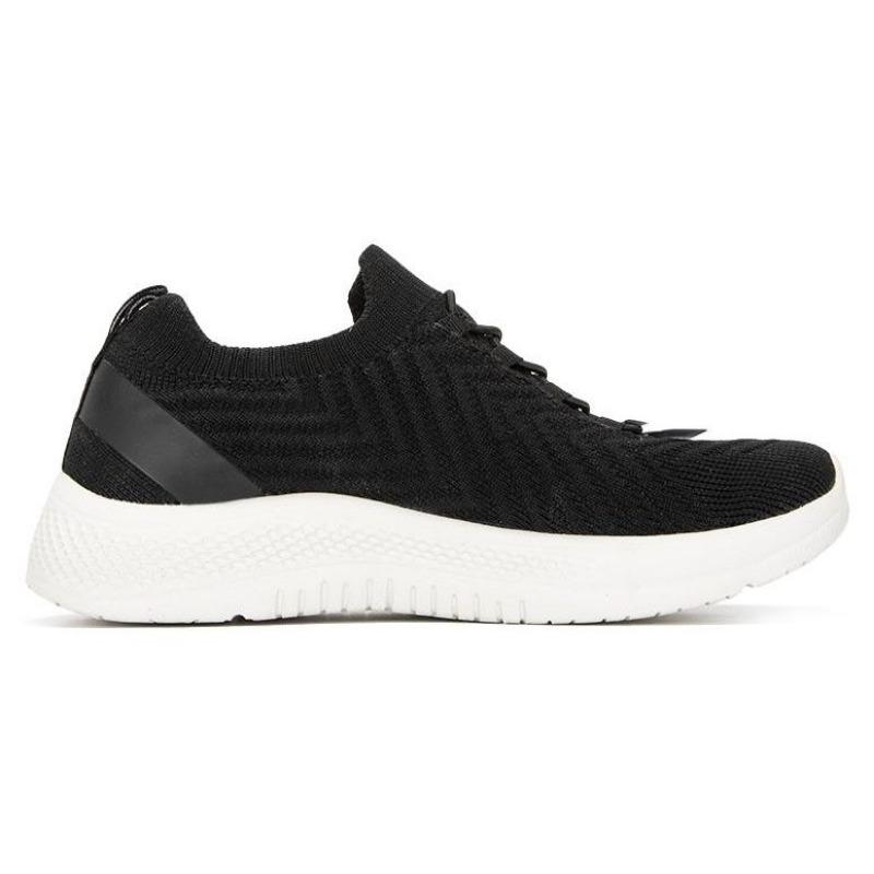 Skechers Женские дышащие тканевые низкие повседневные кроссовки для бега Черные 8750049-BLK