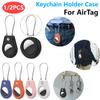 For Apple Airtags Holder Case Waterproof Keychain Holder Case Full Cover Dog Tracker Locator Device for Pet Key Luggage Backpack