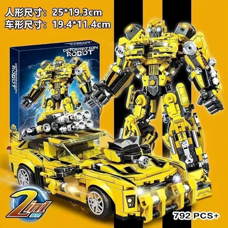 Совместимо с Lego робот-трансформер Gundam Mecha Шмель Оптимус Прайм модель автомобиля игрушка для мальчика