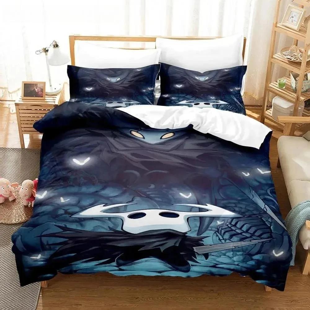 Anime Hollow Knight Bedding Set Duvet Cover Pillowcase 3D printed Boys Single/Queen/King Size Luxury Bedroom Gift