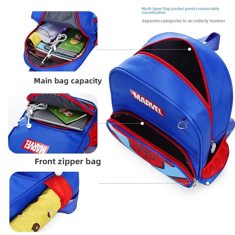 Captain America Spiderand Sofia Children Backpack Cartoon