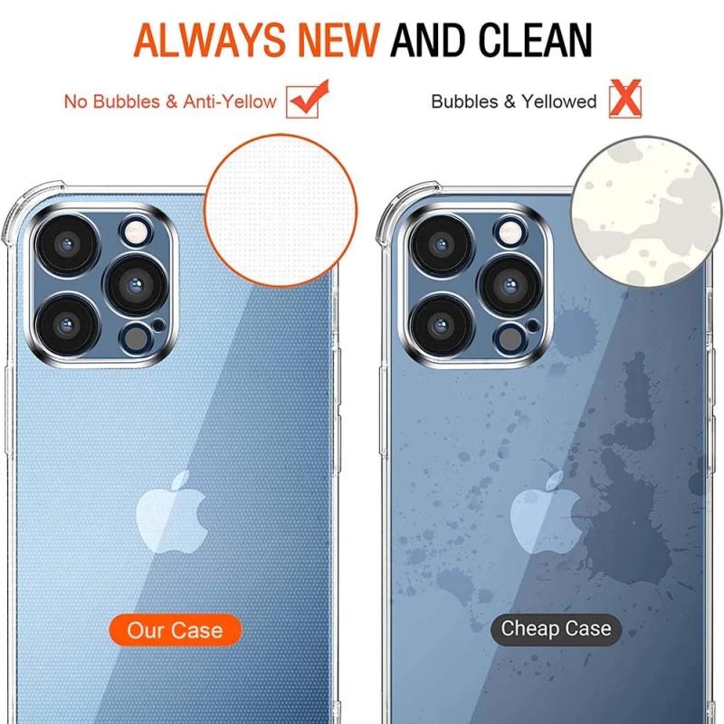 Ультратонкий прозрачный противоударный чехол для iPhone 15 16 14 13 12 11 7 6 Pro Max Чехол для телефона на iPhone 13 12 Mini X XR XS 8 14 15 Plus Чехол
