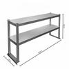 Commercial Stainless Steel 2-Tier Kitchen Work Table