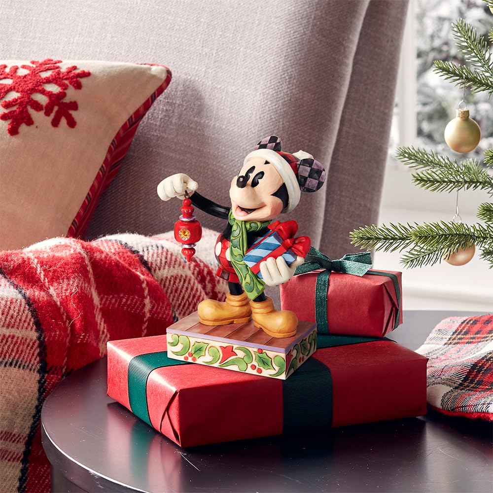 Enesco Disney Traditions by Jim Shore Santa Mickey Mouse Limited Edition Figure Inch Multicolor 7.75