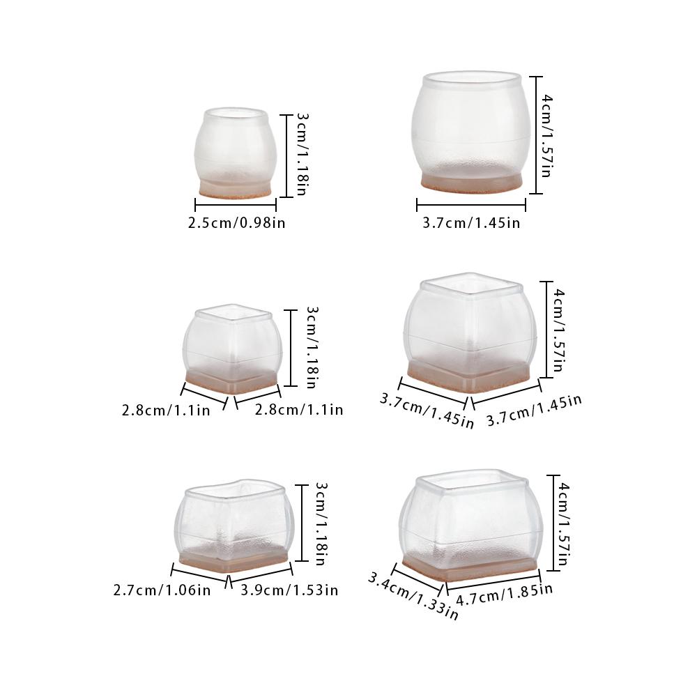 Protector Wear-resistant With Felt Furniture Feet Covers Table Pads Anti-slip Pad Chair Leg Caps