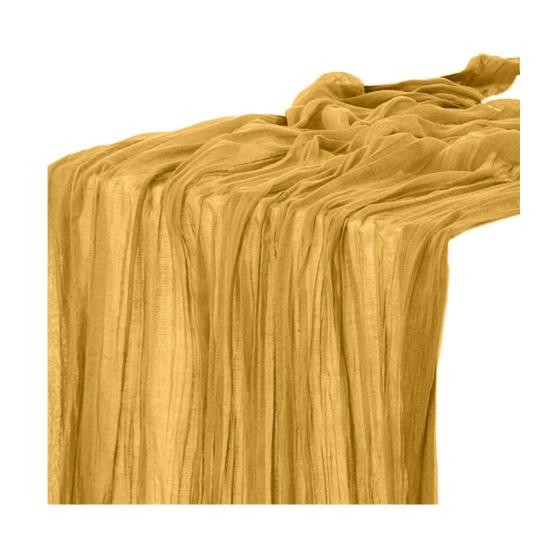 Флаг Однотонный Плиссированный Дизайн Богемный Стиль Свадебная Настольная Дорожка