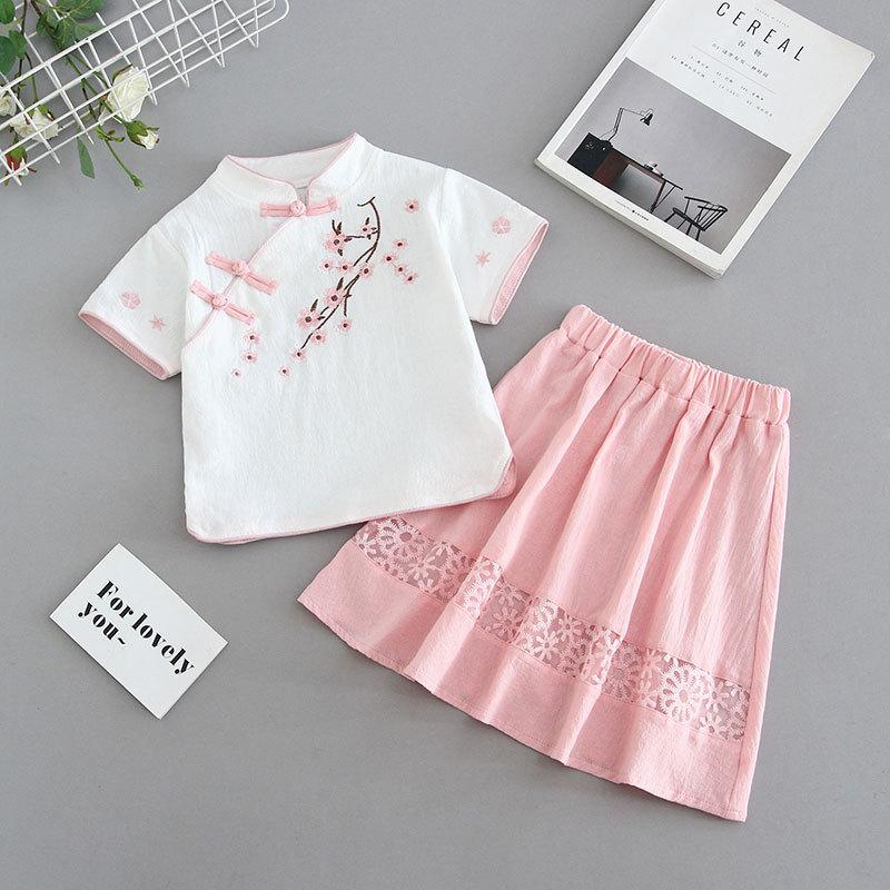 Children's Cheongsam 2025 Summer Girls' Hanfu Chinese Style Tang Suit Republic of China Style