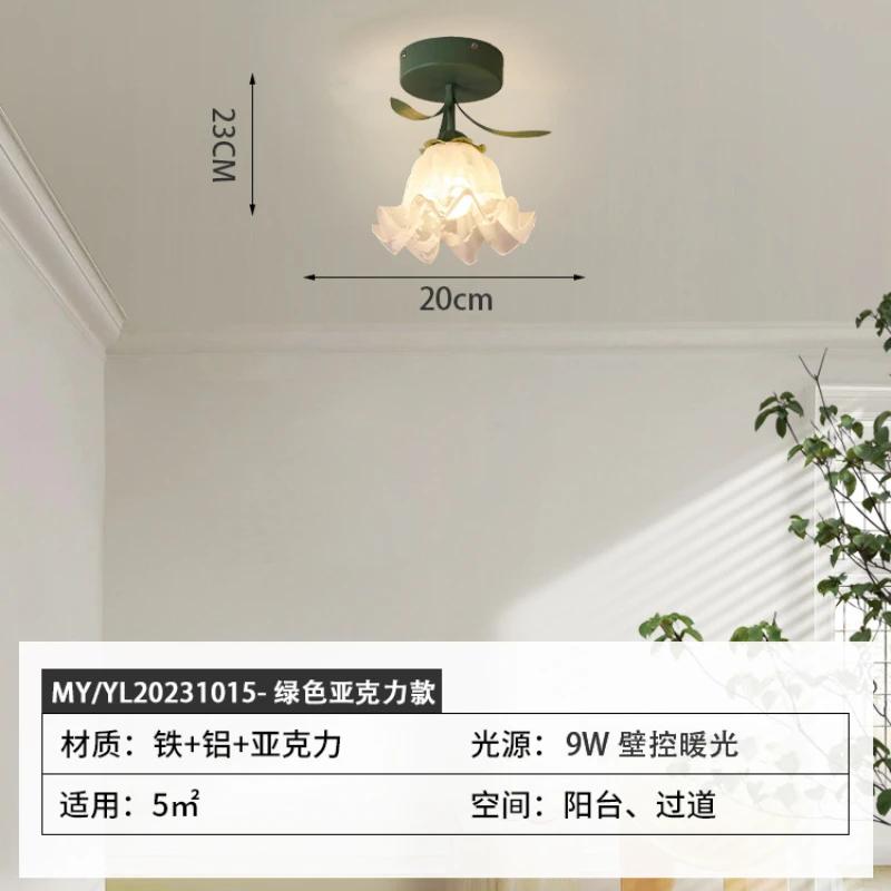 Японские пасторальные потолочные светильники, кованые железные потолочные светильники для крыльца, потолочные светильники для кухни, домашнее освещение 110–265 В