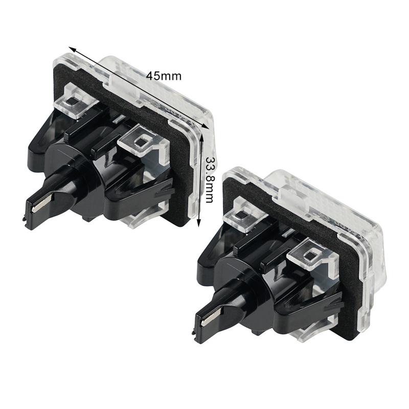 2 Pcs For Mercedes Benz C-Class W204 E-Class W212 S212 C207 C216 2007-2012 Car LED Number License Plate Lights Lamp
