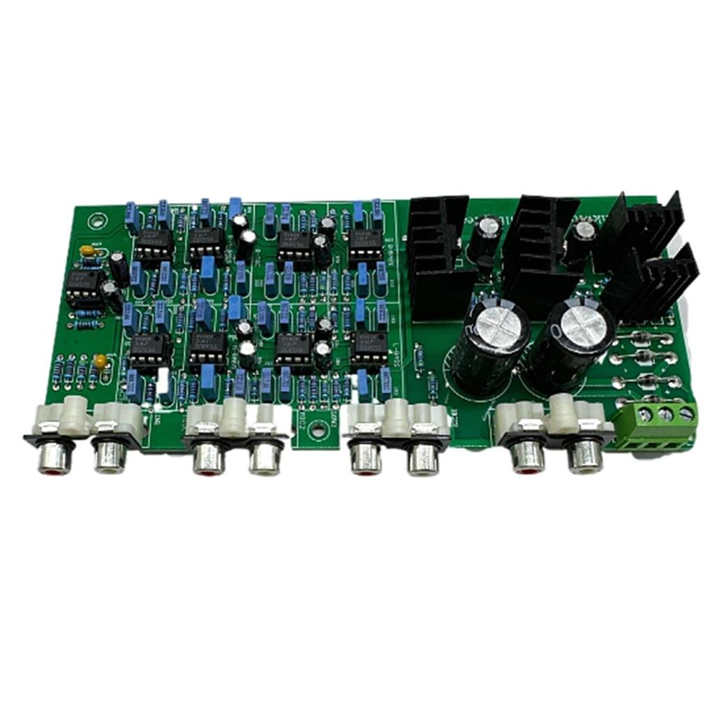 Amplifier Amplifier Board Linkwitz-Riley 3-way Electronic 6-Channel Frequency Dividing Board 310HZ/3.1KHZ Linkwitz-Riley NE5532