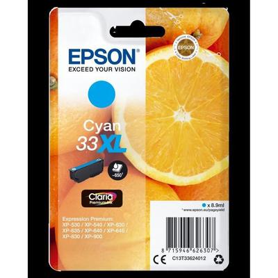 Epson Чернильный картридж T3362 XL Голубой - Oranges (C13T33624012)