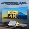 Xiwai Высокоскоростной кабель HDMI «папа» — Micro HDMI «папа» 4K 60 Гц с экранированным прямым разъемом для монитора ноутбука HDTV 30 см 2.0 Тип D Компьютер,