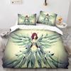 3D Print Fairy Tail Natsu Anime Bedding Collection Double Twin King Duvet Cover Comforter Pillowcase Boys Girls Adults Bedroom