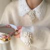 Модная брошь-булавка с кисточками и бусинами, французская элегантность, цветочный дизайн, женские аксессуары