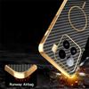 For Xiaomi 15 Phone Case Carbon Fiber Textured Electroplated TPU Back Cover