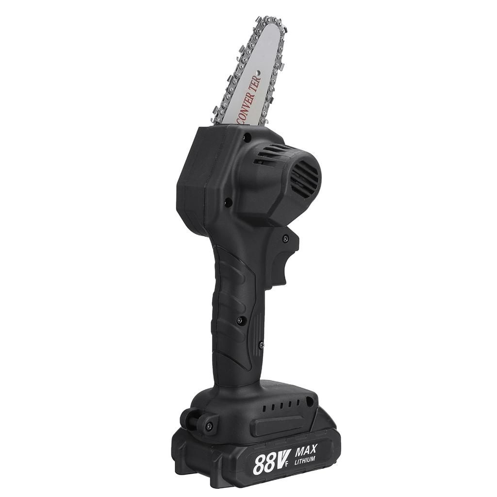 3000 Вт 88VF 4-дюймовая мини-электрическая цепная пила с аккумулятором 1/2, перезаряжаемый деревообрабатывающий инструмент для обрезки, одноручная пила