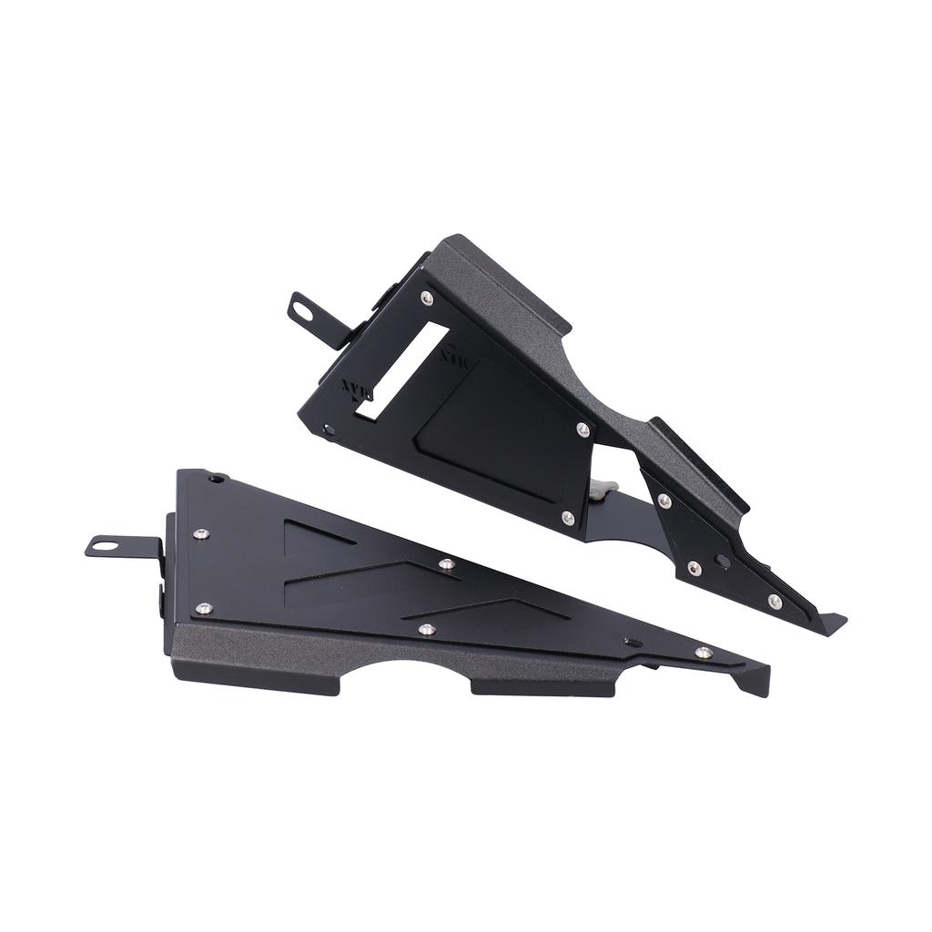 2pcs Motorcycle Side Frame Covers Panel Guard Fit for Kawasaki Ninja 650 Z650 2017‑2019Black