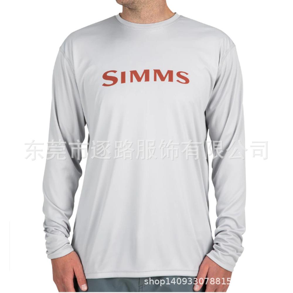 Мужской дышащий рыболовный костюм SIMMS с коротким рукавом, защищающий от солнца, для рыбалки на Тайване, морской рыбалки, с лодки, Луя