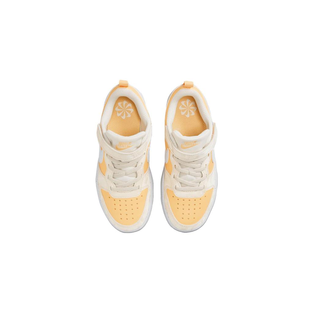 Nike Court Borough Low Recraft PS Pale Ivory Melon Tint Kids Sneakers Cream White Football-Grey DV5457-107