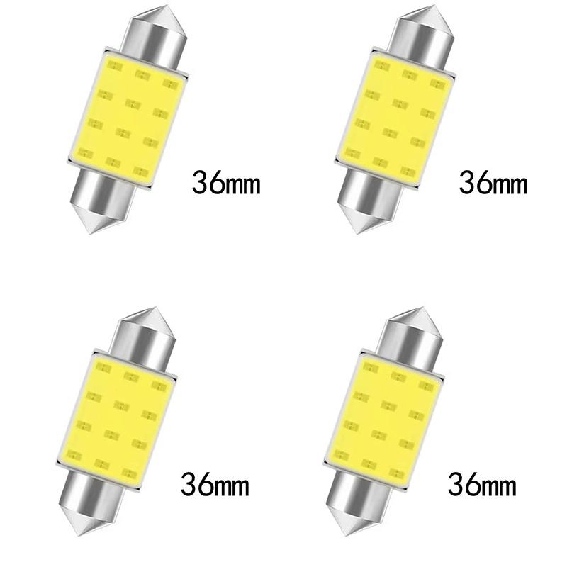 1-16PCS C5W LED Bulb C10W Festoon 31/36/39/41mm 12V COB 7000K White Car Interior Dome Reading Lights Trunk License Plate Lamp