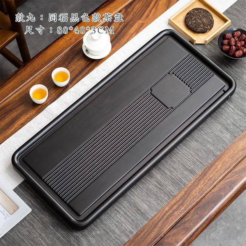 Antique Wooden Trays Large Water Drainage Tea Tray Decorative Tradition Tea Ceremony Tools Chinese Teaware Storage Accessories