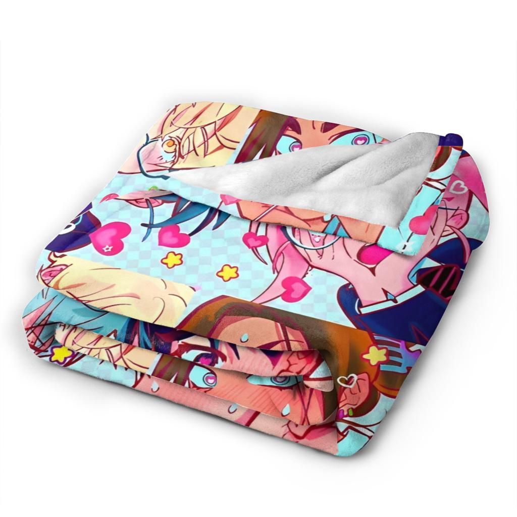 Инопланетная сцена Аниме Плед Фланелевый Мизи Суа Тилл Иван Хюна Лука Легкий Накидной Плед для Путешествий на Самолете Постель Коврик