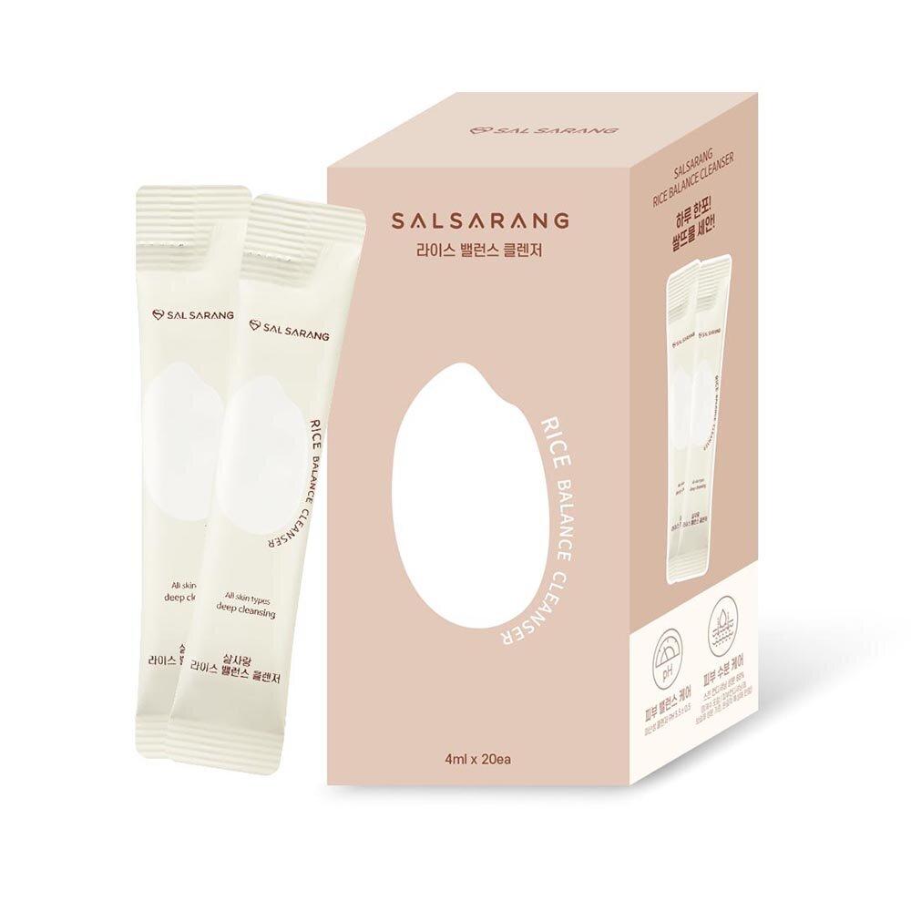 SAL SARANG Очищающее средство Rice Balance 4 мл*20 палочек