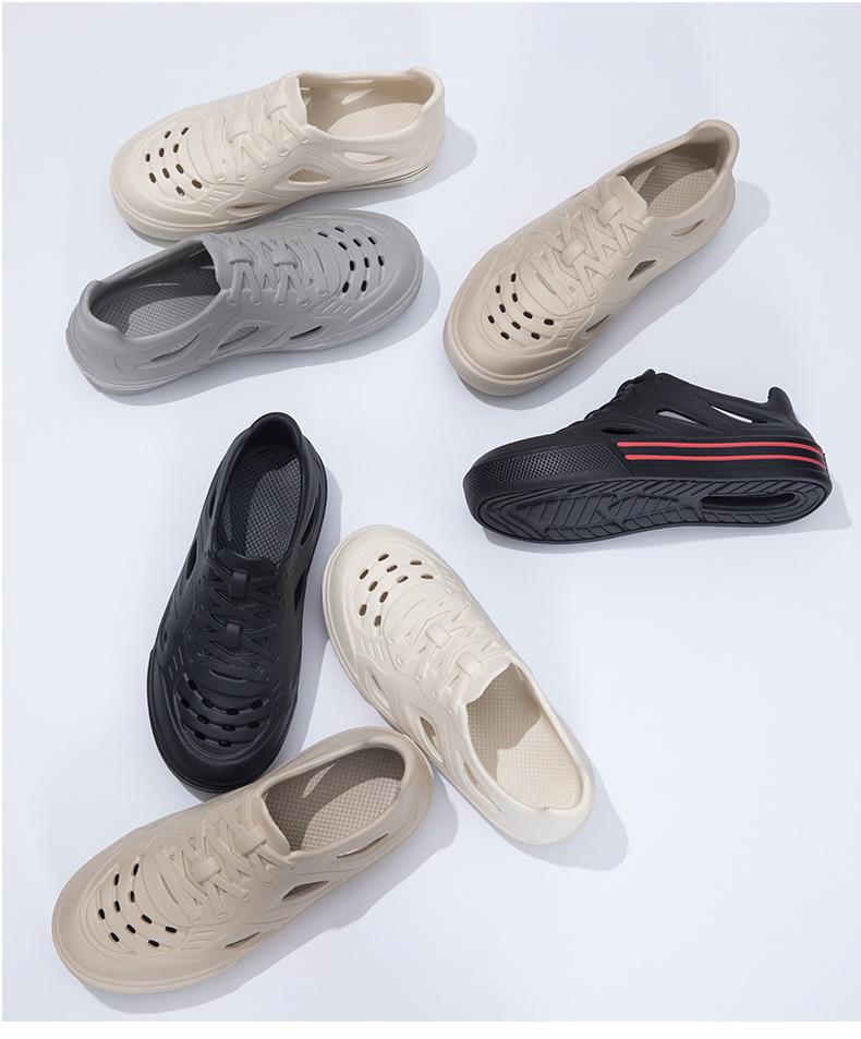 Unisex Lightweight EVA Clog Shoes for Summer: Beach, Driving, and Cool Closed-Toe Slippers Sandals