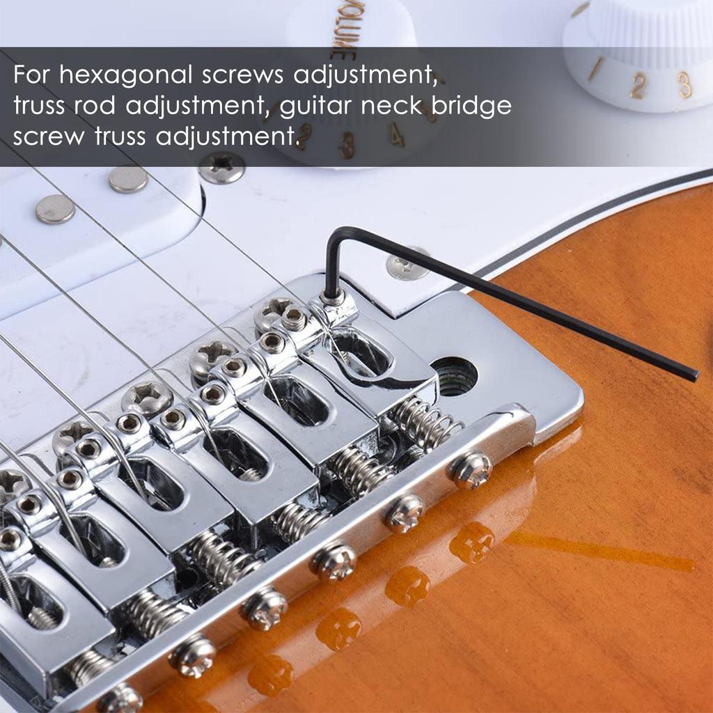 Набор из 11 гитарных ключей, гитарные внутренние шестигранные ключи с удлиненными шарообразными шестигранными ключами 4 и 5 мм, шестигранные ключи