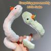 Chinese Year Mascot Snake Swingable Twister Snake Plush Toys Cute Baby Snake Green Pink Stuffed Doll Lovely Home Decor Gifts