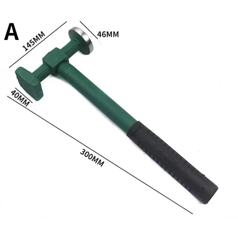 Кузов автомобиля Ремонт металлических панелей Молоток для выбивания Ручной инструмент для гаража Прямой бойок Отделка корончатая лицевая вмятина Молоток для выбивания