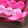 12 шт. Мыло-цветок Изысканное Романтичное Легкое Мыло-цветок Роза с Подарочной Коробкой для Дома