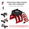 For WLtoys A959-B A979-B 144001 124019 1/12 /14 RC Car Aluminum Alloy Motor Heatsink Cover with