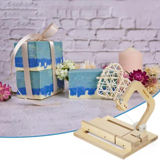 Wooden Soap Cutter Adjustable Single Wire Soap Slicer Professional Handmade