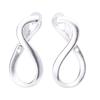 LOKUMI Made In Pt900 Hoop Platinum Earrings, Japan, Platinum, Post, Pt900, Hypoallergenic, Hoop, Twisted, Earrings, Catchless, One-touch, Post, Twist,