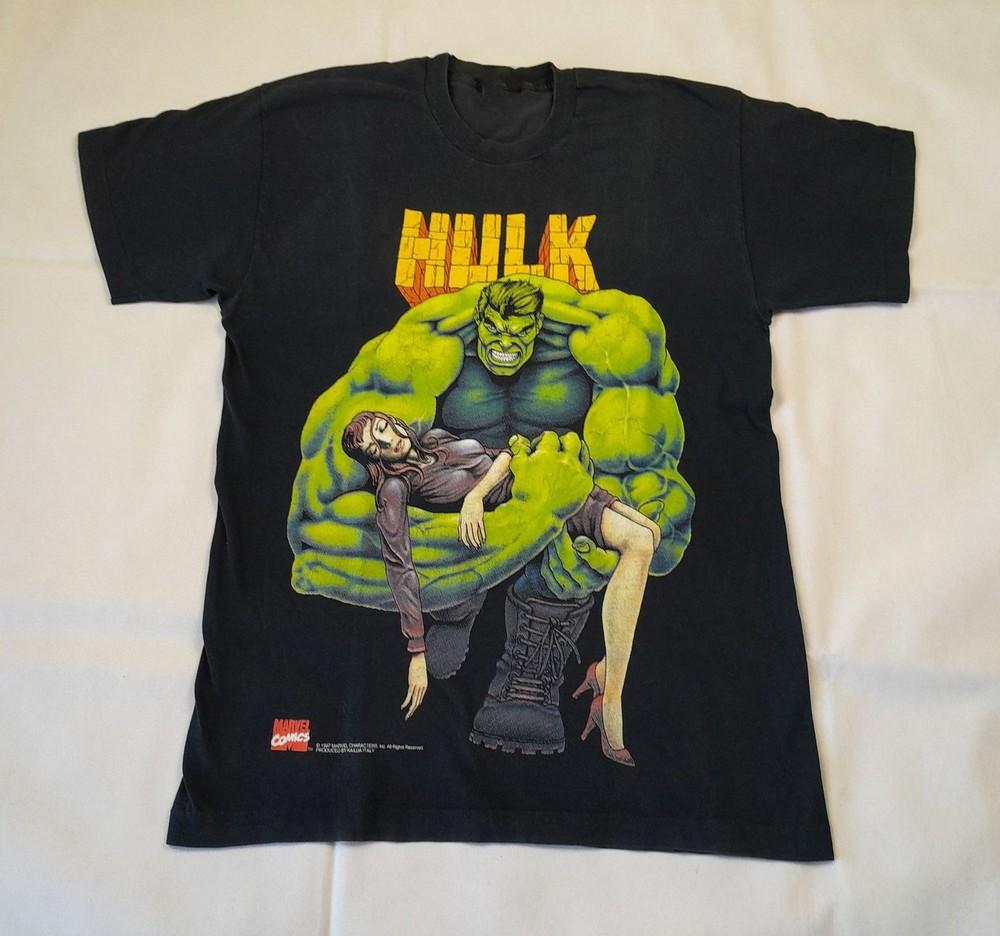Редкая футболка Marvel 1997 года Халк Размеры S-5XL Comfort Colors Фанмейд Унисекс