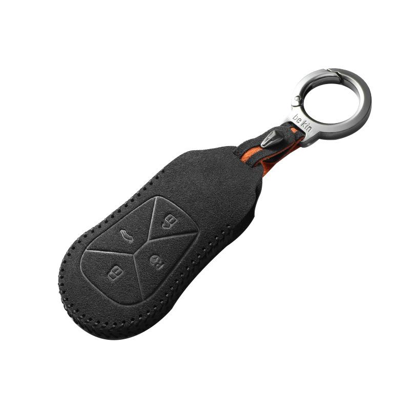 Compatible Key Cases for XPeng P7, P7i, G6, and G9; Premium Designs for G3, G3i, and P5 with Double-Sided Buckle and Women's Suede Options.