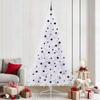 Artificial Christmas Tree White 240 cm PVC and Steel