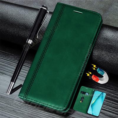 Кожаный чехол на магнитах для Huawei и Honor