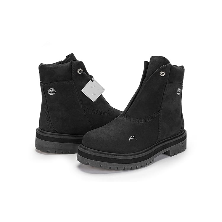 Timberland X A Cold Wall 6-дюймовый Премиальный Ботинок на Молнии сбоку 'Черный Нубук' Женский A68VY