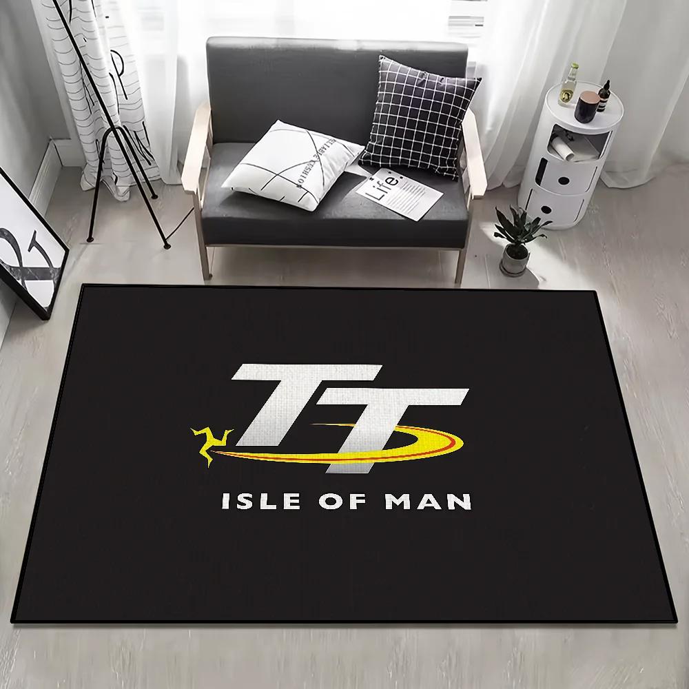 small carpet Anti-Slip Kitchen Bedroom man Handmade Tufted tt isle Motorcycle Rug of Carpet Living Room Entrance Decoration