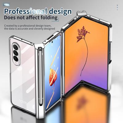 Передний чехол из закаленного стекла с защитой от падения для Samsung Galaxy Z Fold 4 5g Fold4 Fold 3 2 Fold3 Fold2, полный чехол для корпуса