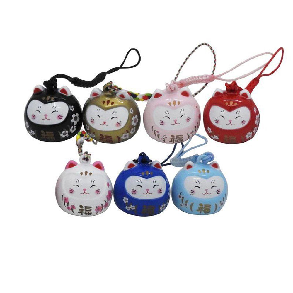 Cute Door Key Car Key Cartoon Maneki Neko Keyrings Bag Decoration Pendant Lucky Cat Keychains